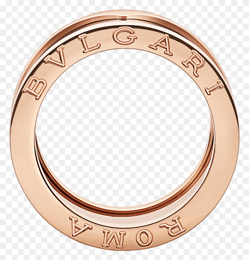 866x908 Roma Four Band Ring With 18 Kt Rose Gold Loops Bangle, Jewelry, Accessories, Accessory Descargar Hd Png