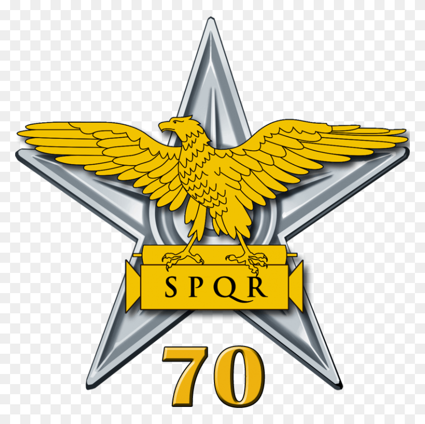 808x808 Roman Barnstar 70 Spqr Flag, Symbol, Logo, Trademark HD PNG Download