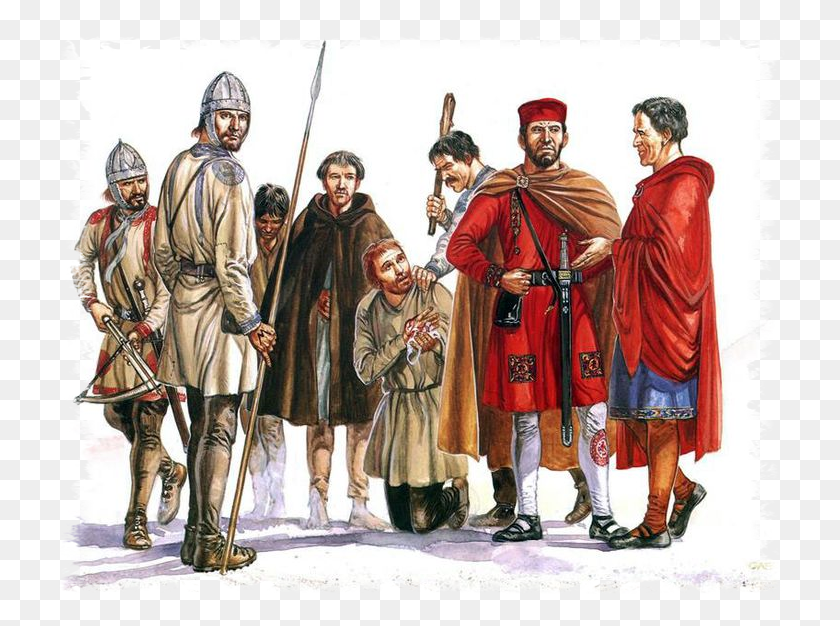 736x566 El Señor Romano Y Milites, Infantería Romana Tardía, Ropa, Vestimenta, Persona Hd Png