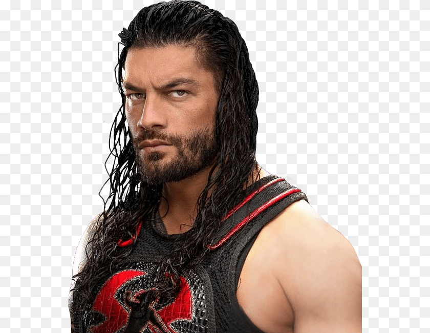 Roman Reigns, Beard, Face, Person, Head Sticker PNG