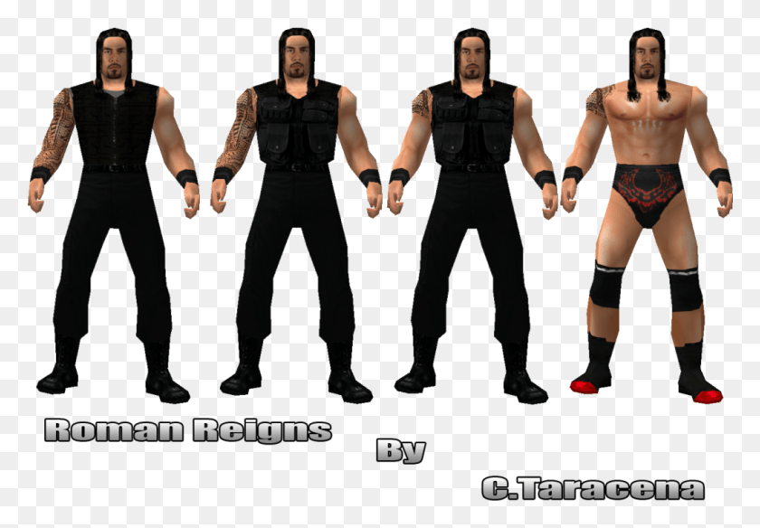 1025x689 Roman Reigns Logo Roman Reigns No Mercy Caw, Person, Human, Clothing HD PNG Download
