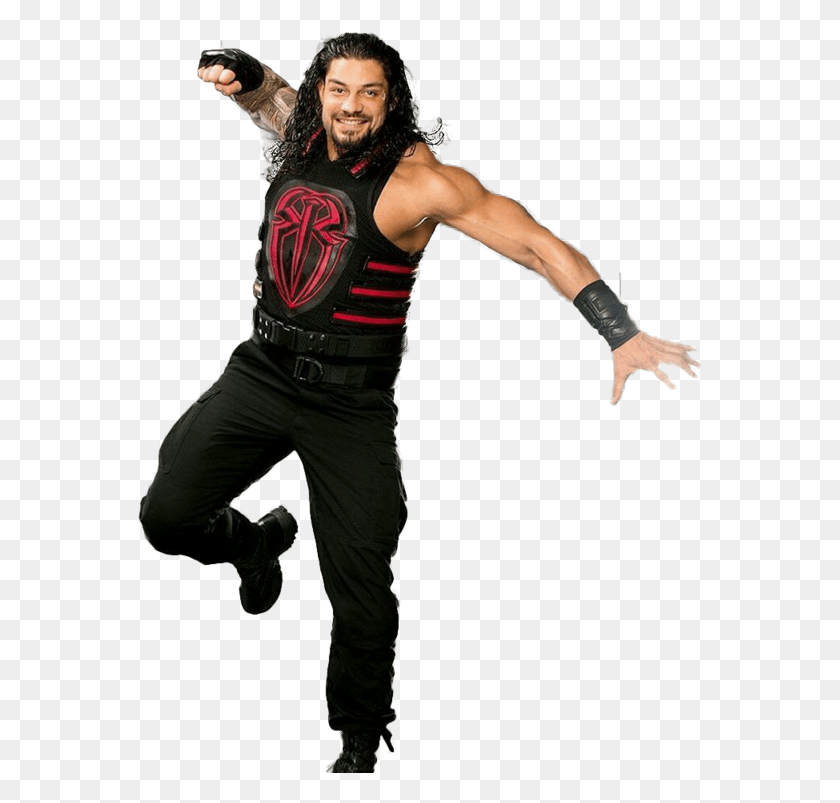 567x743 Roman Reigns Roman Reigns Superman Punch Glove, Person, Human, Clothing HD PNG Download