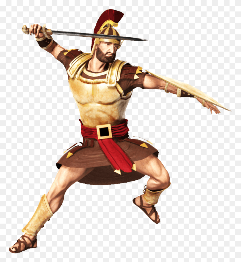 881x965 Roman Soldier No Background, Costume, Person, Human HD PNG Download