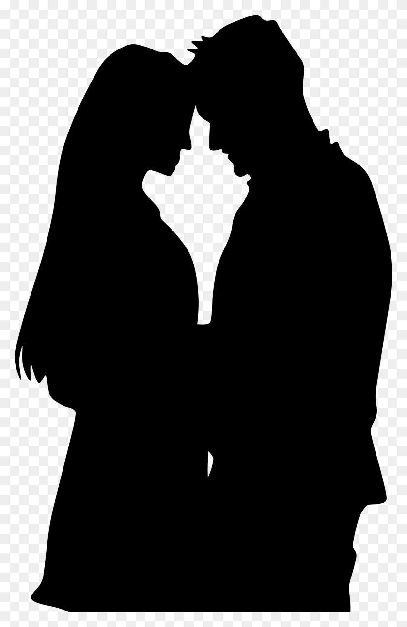 1484x2345 Romance Film Silhouette Couple Drawing Love Couple Sketch Black, Gray, World Of Warcraft HD PNG Download