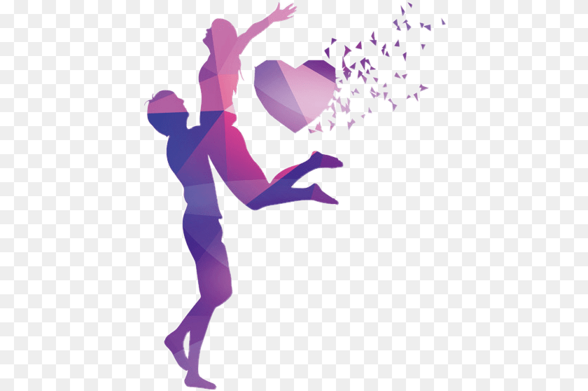 437x558 Romantic Love Couple Images Happy, Dancing, Leisure Activities, Person, Purple PNG