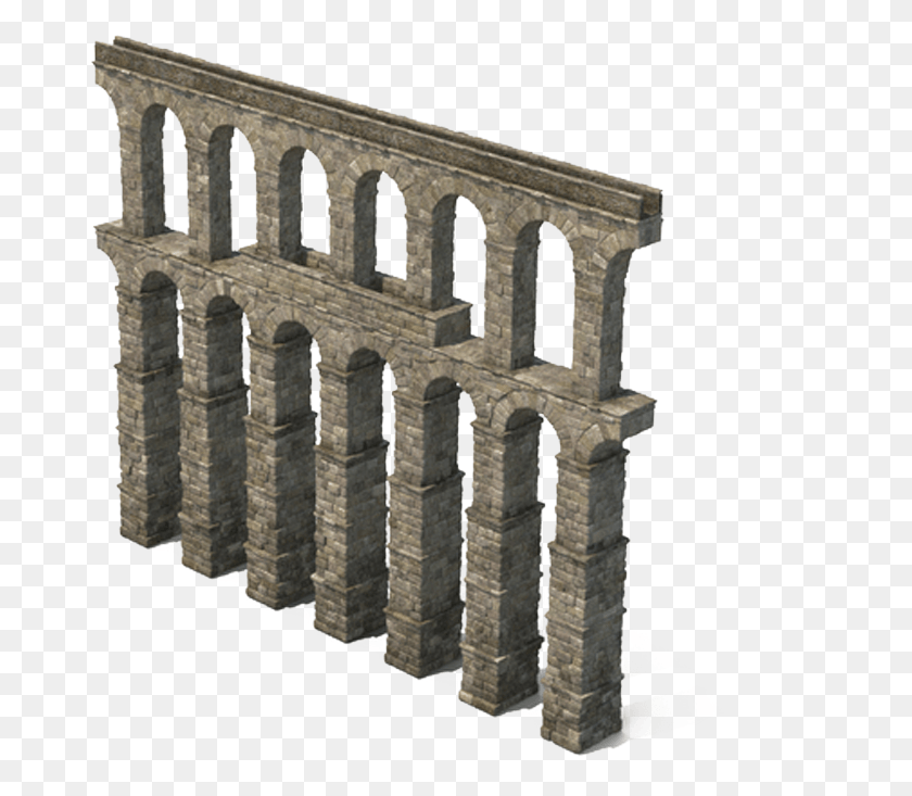 675x673 Rome Roman Aqueduct Segment Transprent Free Acueducto Romano, Architecture, Building, Pillar HD PNG Download