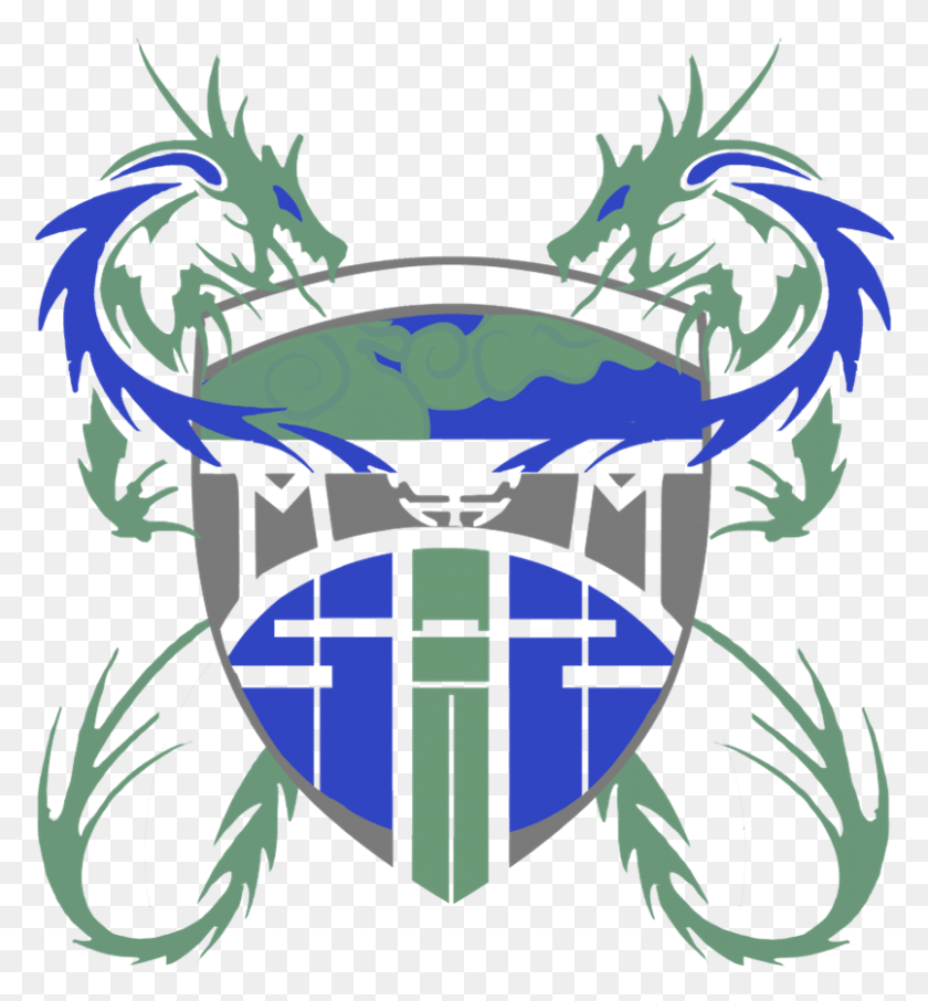 805x874 Romeo Blue Logo, Dragon, Símbolo, Emblema Hd Png