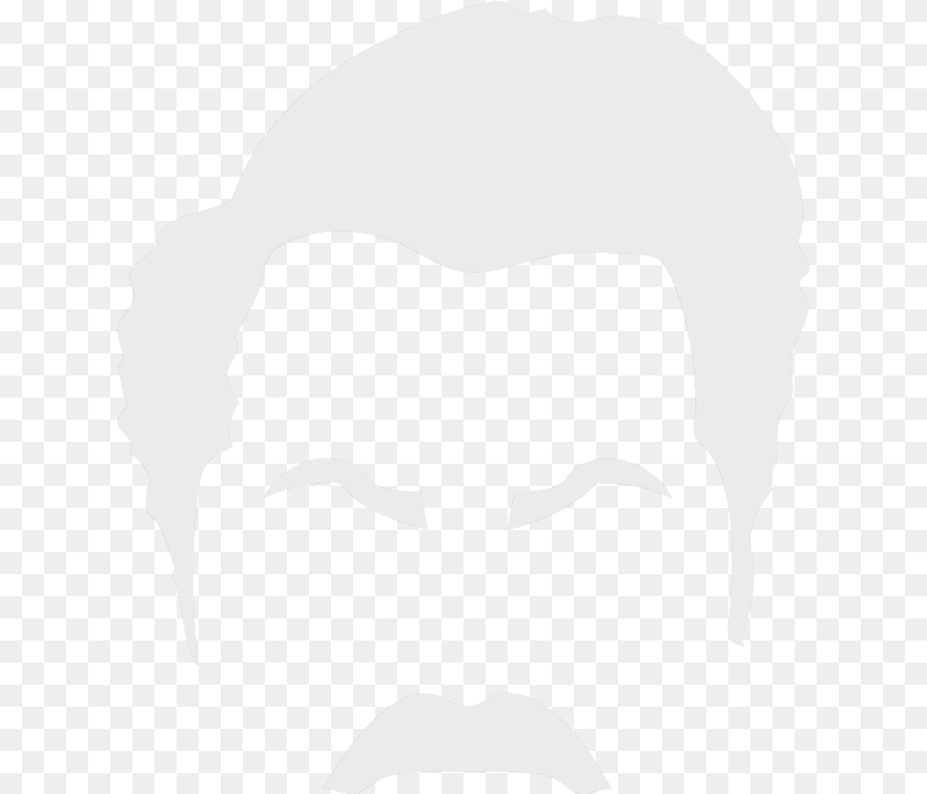 628x719 Ron Outline Ron Swanson Outline, Art, Drawing, Clothing, Hardhat Clipart PNG