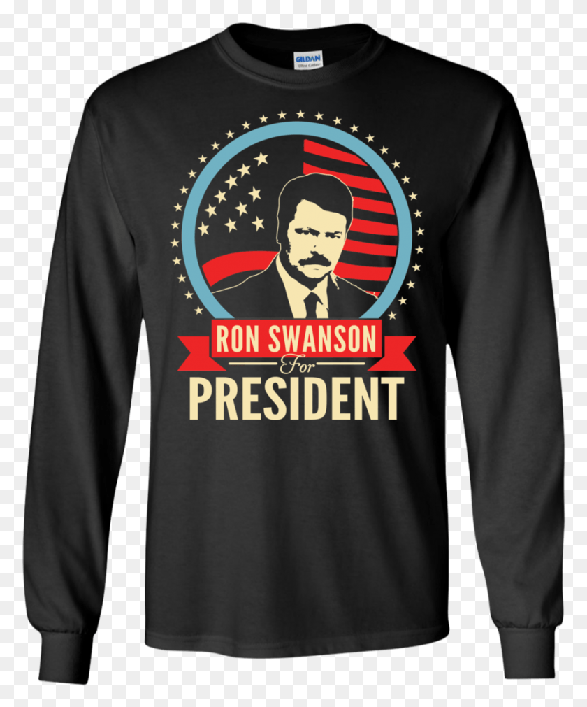 939x1145 Ron Swanson Para El Presidente Camiseta Sin Mangas Sudadera Con Capucha Michael Myers Para El Presidente, Manga, Ropa, Vestimenta Hd Png