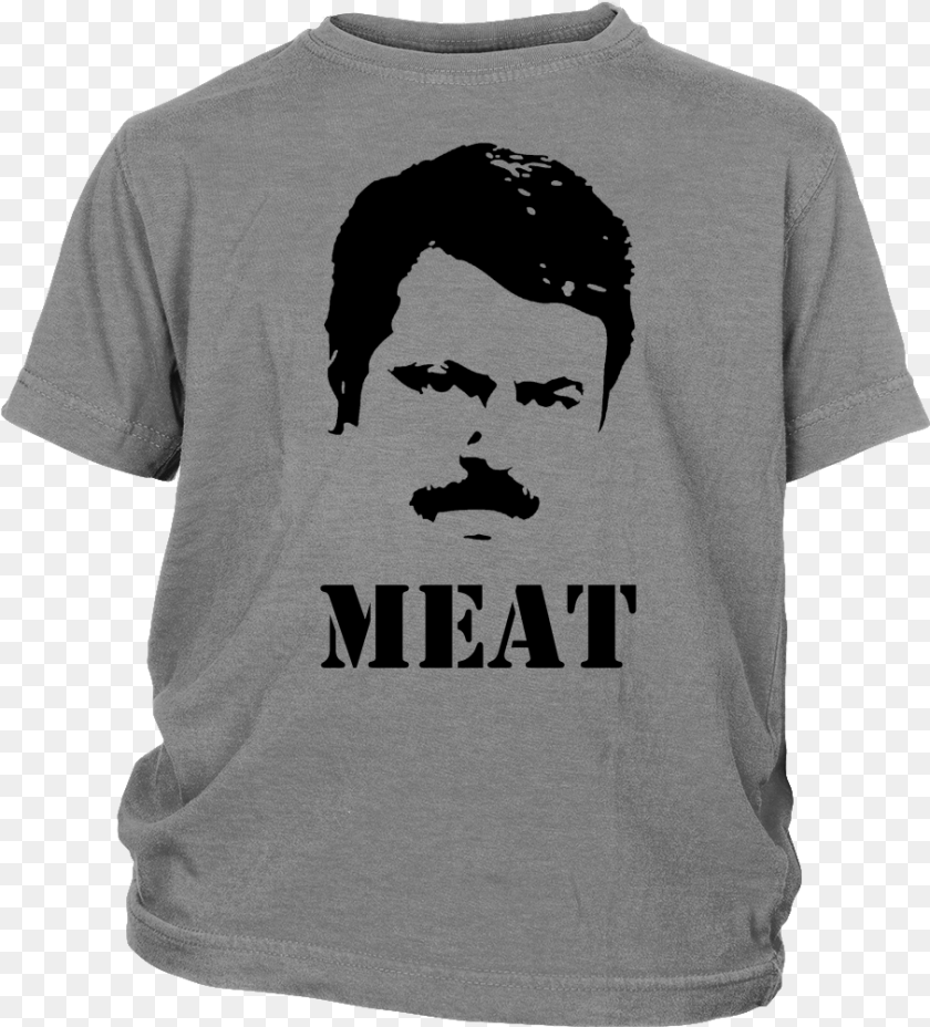 906x1001 Ron Swanson Meat Youth Shirt Houston Texan Shirts, Clothing, T-shirt, Adult, Male Clipart PNG