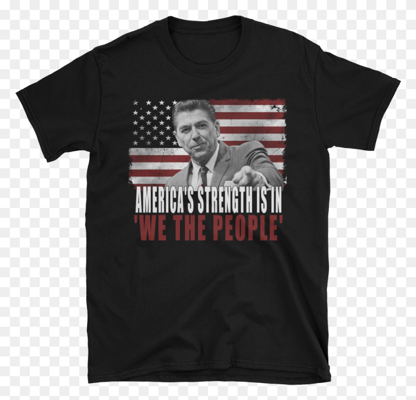 951x912 Ronald Reagan We The People T Shirt Offspring Dance Fucker Dance, Clothing, Apparel, Person HD PNG Download