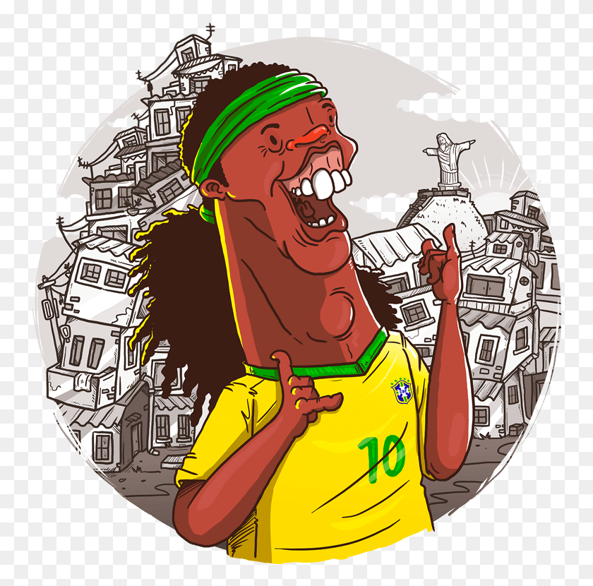 750x770 Ronaldinho Gacho Cartoon, Jaw, Person, Human HD PNG Download