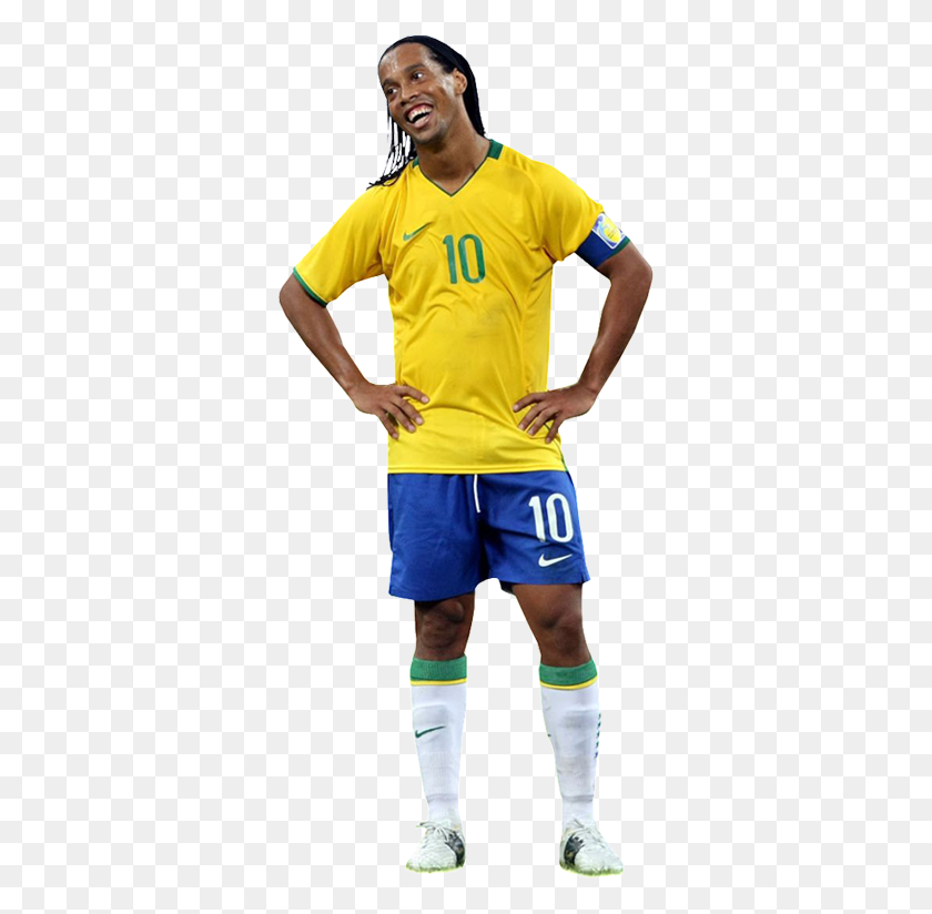 341x764 Descargar Png Ronaldinho Gaucho Ronaldinho, Pantalones Cortos, Ropa, Persona Hd Png
