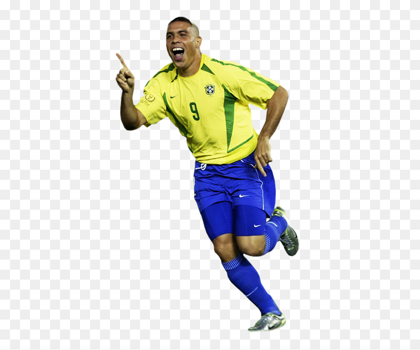 384x641 Ronaldo 2002 Ronaldo Brasil, Person, Shorts, Clothing HD PNG Download