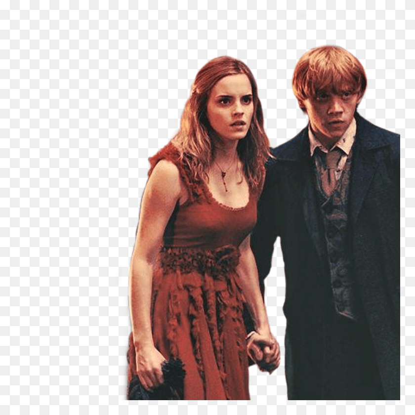 1024x1024 Ronmione Sticker Ron And Hermione At Bill And Fleur39s Wedding, Person, Human, Fashion HD PNG Download