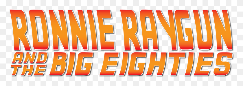 2671x817 Ronnie Raygun Logo Amber, Word, Text, Label HD PNG Download