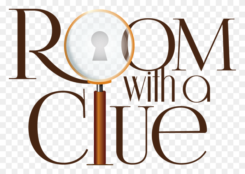 850x587 Room With A Clue Logo Square Dark Circle, Text, Alphabet, Security HD PNG Download