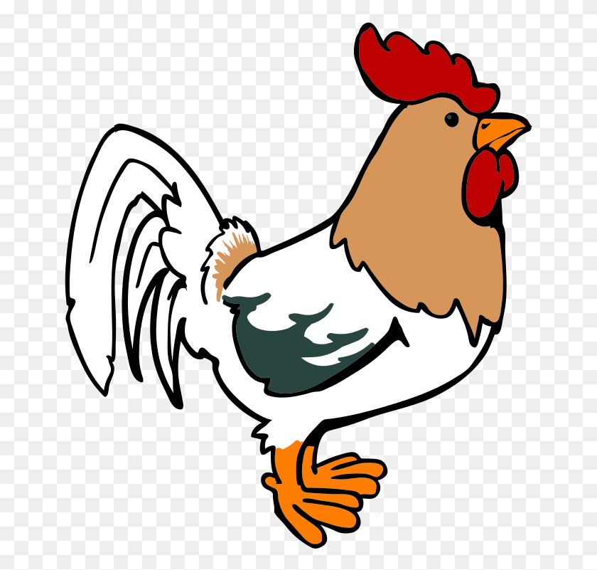 659x741 Rooster Cartoon Cartoon Rooster, Animal, Bird, Poultry HD PNG Download