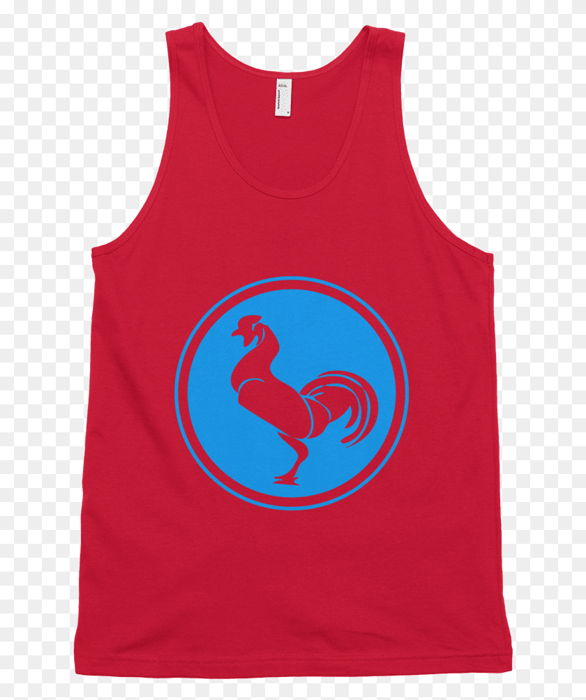 631x944 Rooster Tank Top Swish Embassy Active Tank, Clothing, Apparel, Bird HD PNG Download