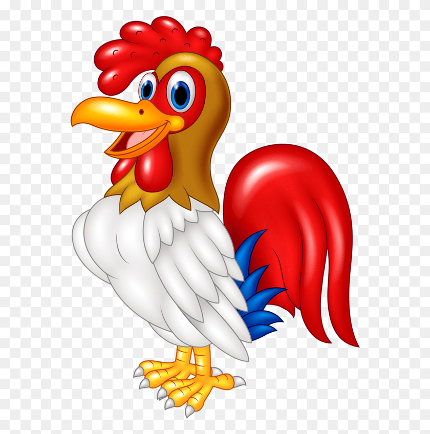 567x788 Rooster Vector Cute Cartoon Rooster Cartoon, Toy, Fowl, Bird HD PNG Download