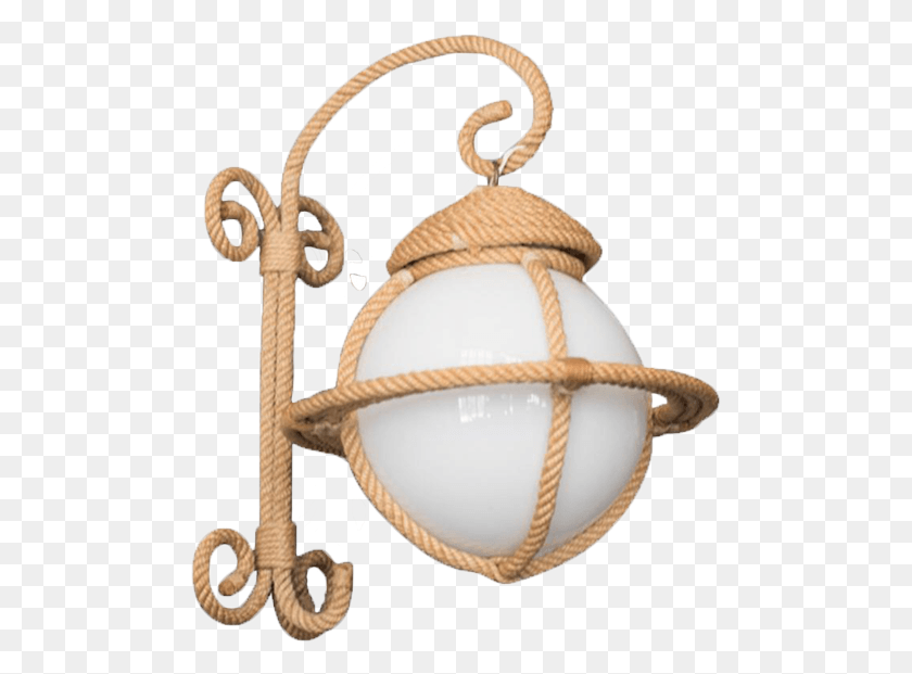 489x561 Rope Bracket Light By Audoux Minet Sconce, Lamp, Lampshade, Bronze HD PNG Download