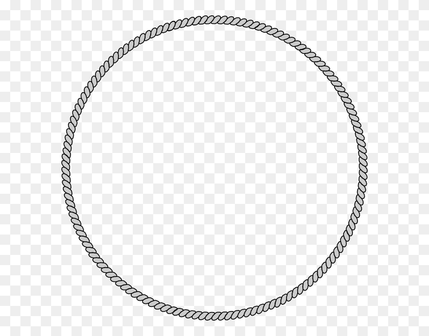 600x599 Rope Circle Cliparts Rope Circle Drawing, Bracelet, Jewelry, Accessories HD PNG Download