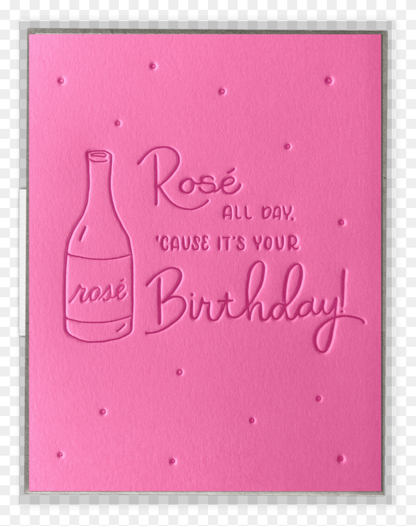 1471x1891 Ros All Day Birthday Letterpress Greeting Card Greeting Card, Text, Diary, Rug HD PNG Download