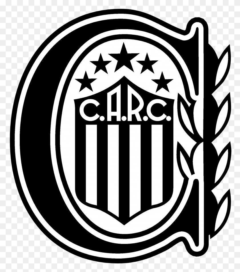 1877x2142 Rosario Central Logo Black And White Rosario Central, Armor, Symbol, Trademark HD PNG Download