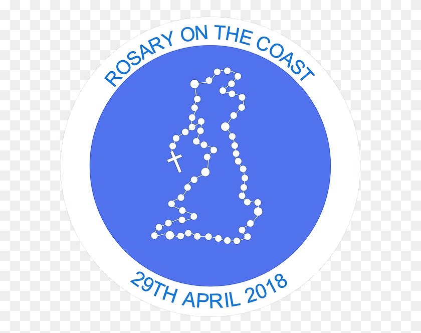 605x604 Rosary On The Coast Logo Rosary On The Coast, Label, Text, Symbol HD PNG Download