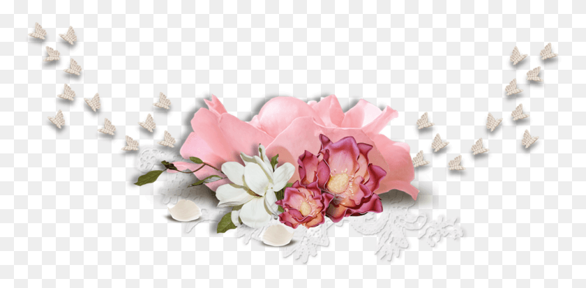 773x353 Rosas Pastel, Floral Design, Pattern, Graphics HD PNG Download