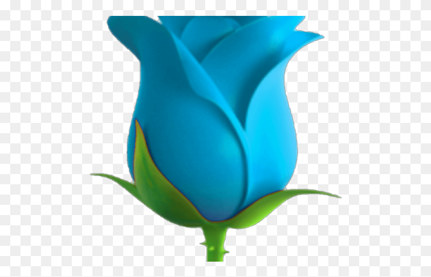494x481 Descargar Png / Emoji De La Flor Azul Png