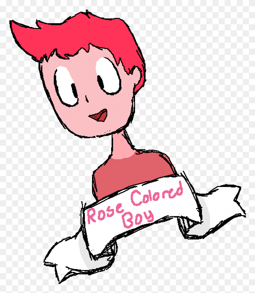 991x1151 Rose Colored Boy Cartoon, Person, Human, Female Descargar Hd Png