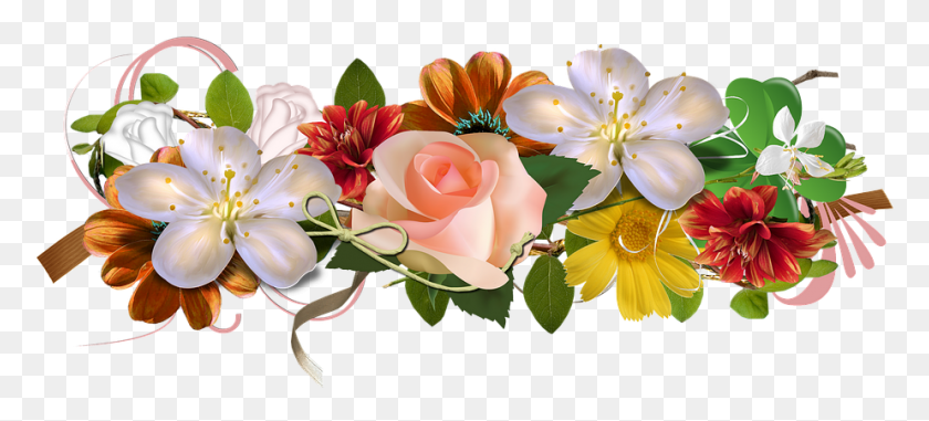 924x381 Descargar Png Flores De Color Rosa Belleza Amor Decoración Regalo Para Despedida Colega, Planta, Flor, Flor Hd Png