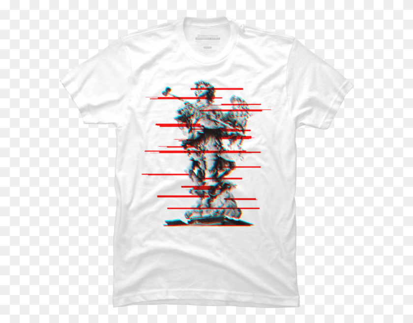 602x597 Rose Glitches 25 T Shirt, Clothing, Apparel, T-shirt HD PNG Download