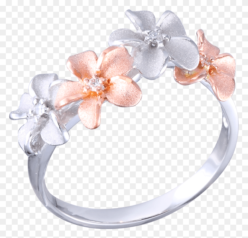 779x745 Rose Gold And White Gold Plumeria Diamond Ring Pre Engagement Ring, Accessories, Accessory, Jewelry HD PNG Download
