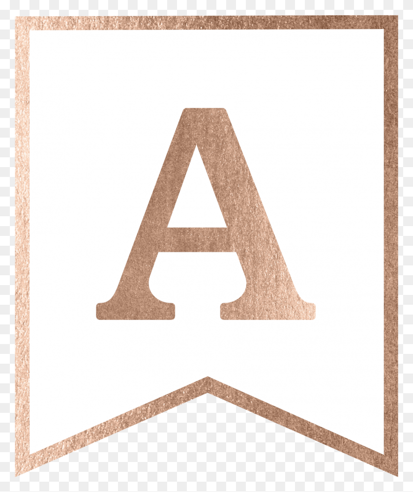 1793x2165 Rose Gold Banner Template Free Printable, Triangle, Alphabet, Text HD PNG Download