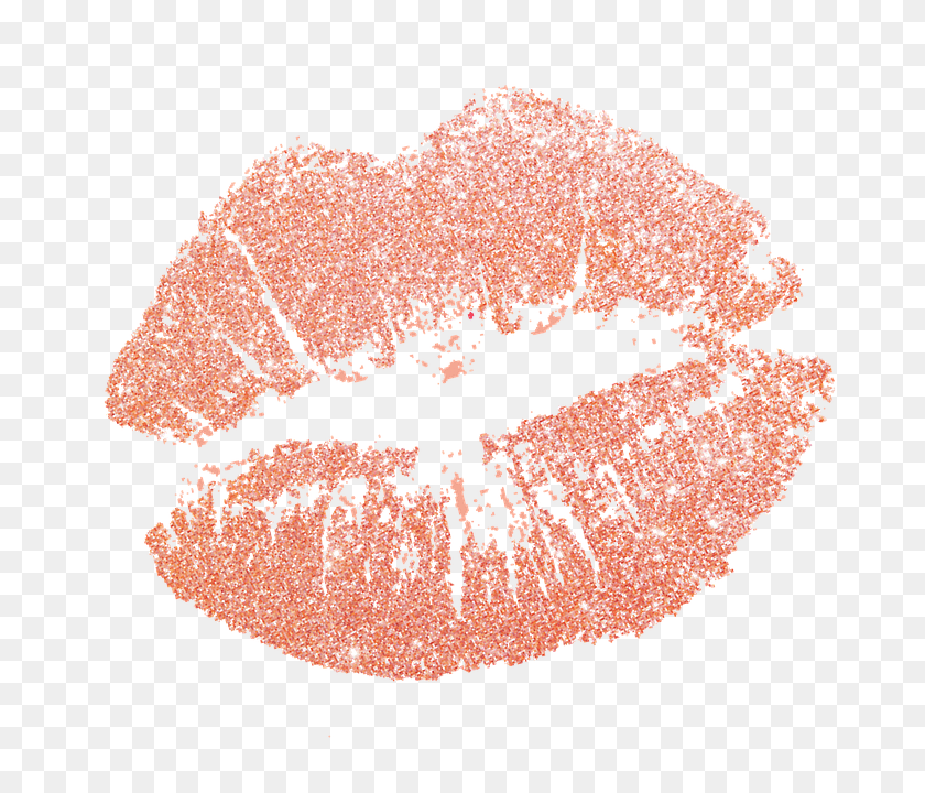 720x720 Rose Gold Glitter Lips Rose Gold Lips Body Part, Mouth, Person, Cosmetics Clipart PNG