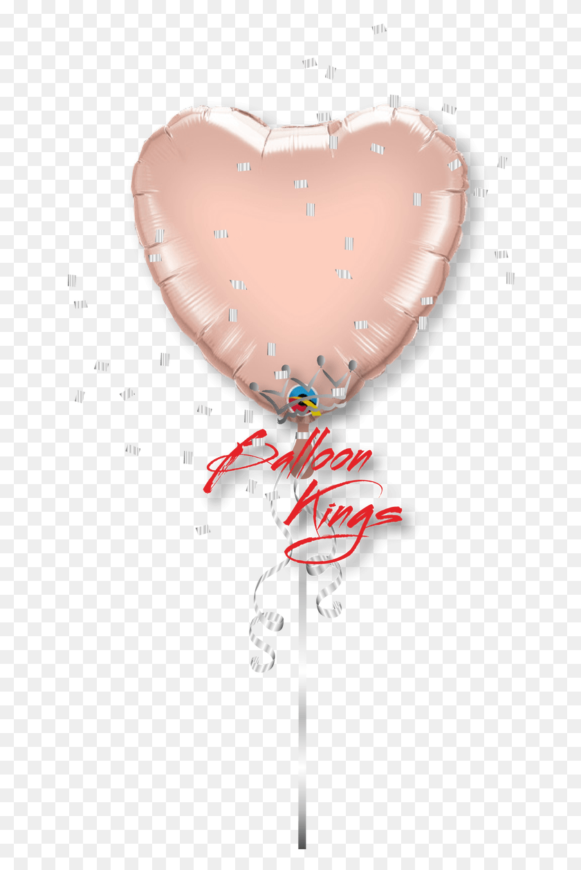 652x1198 Rose Gold Heart Heart, Ball, Balloon, Heart HD PNG Download