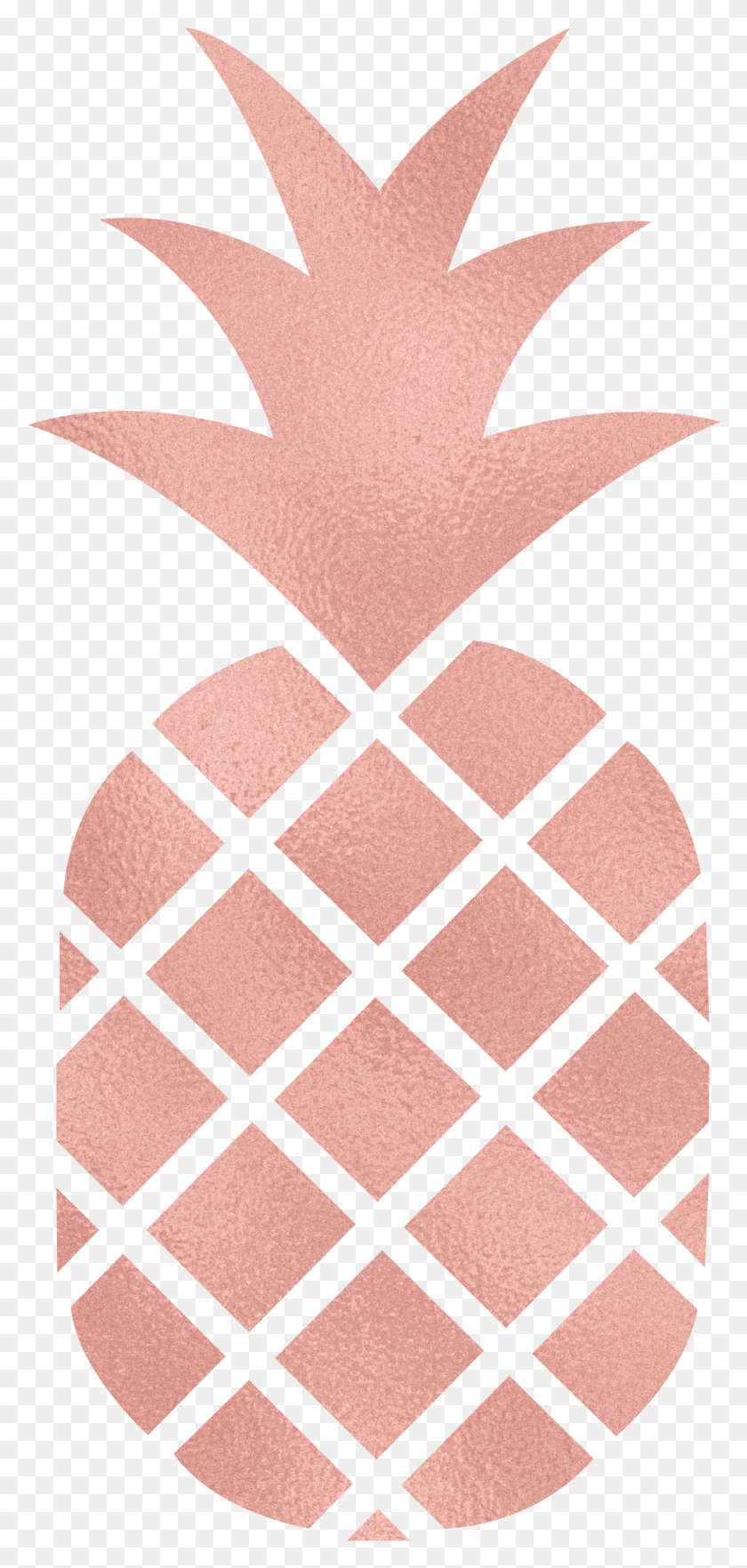 1261x2754 Rose Gold Pineapple Transparent, Rug, Cosmetics, Hourglass HD PNG Download