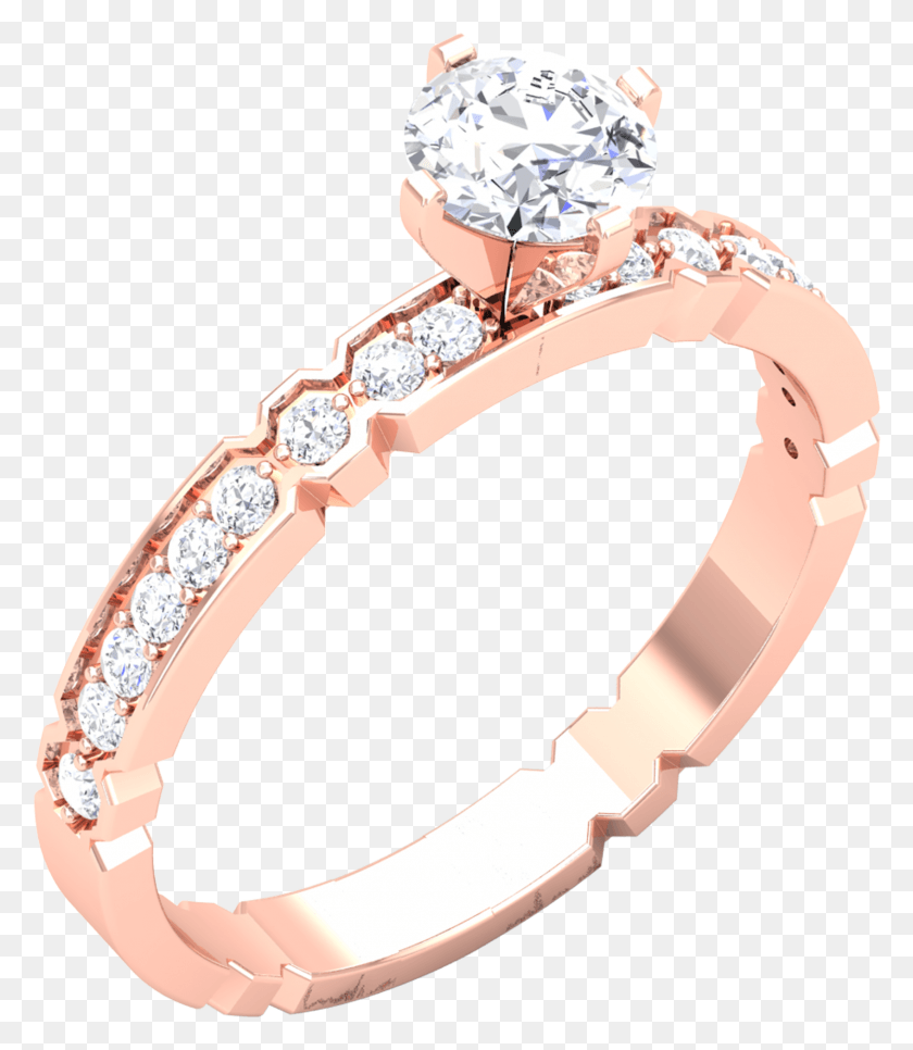 1693x1967 Rose Gold Round Soliatire Ring Pre Engagement Ring, Accessories, Accessory, Jewelry HD PNG Download