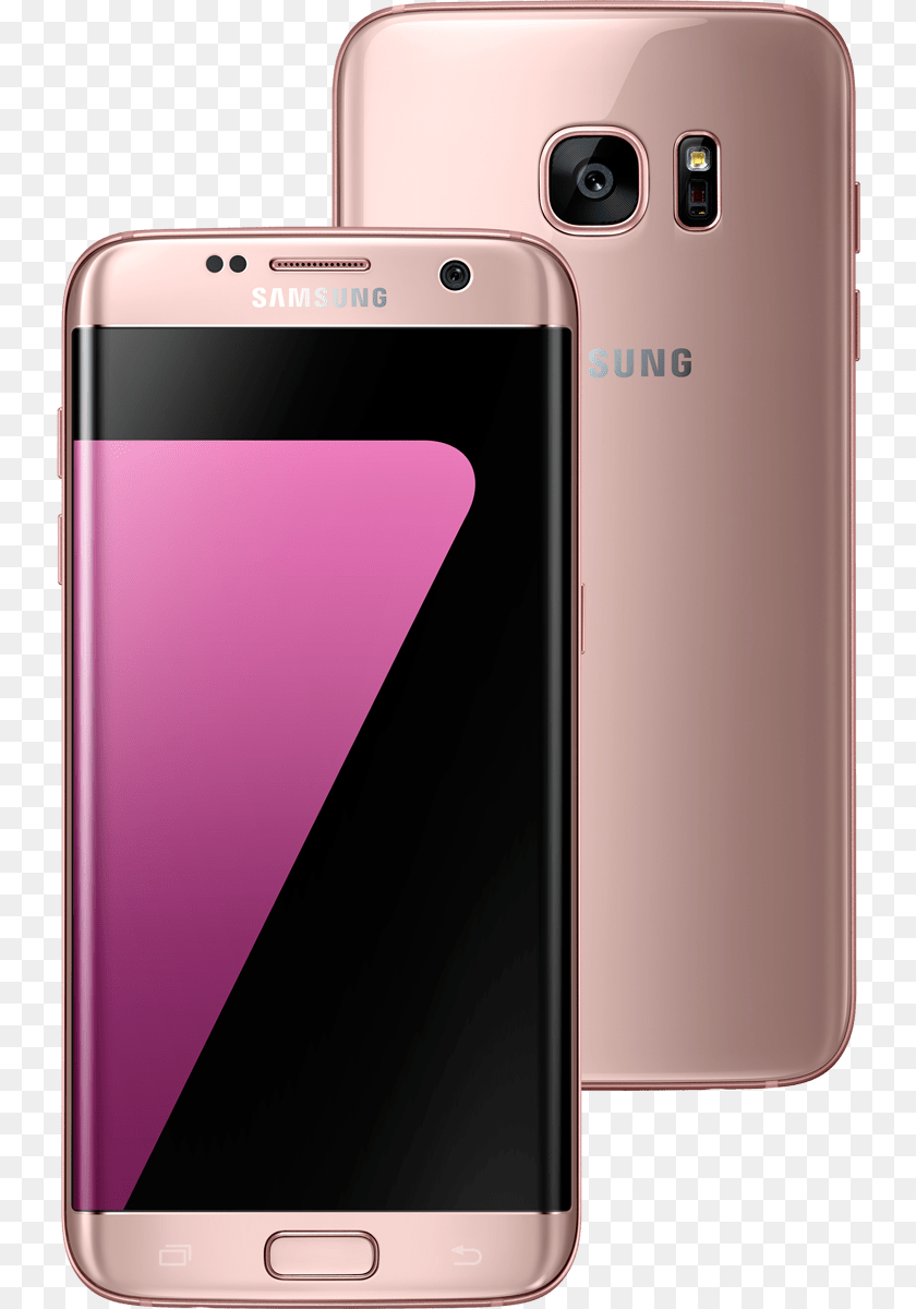 Rose Gold Samsung S7 Edge, Electronics, Mobile Phone, Phone, Iphone Sticker PNG