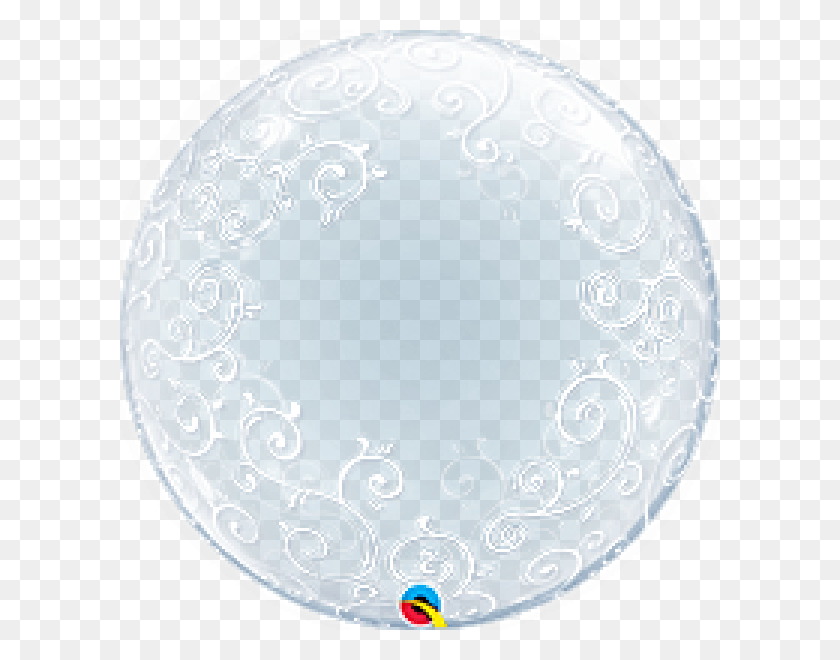 600x600 Roses Amp Butterflies Clear Bubble Balloon, Sphere, Passport, Id Cards HD PNG Download