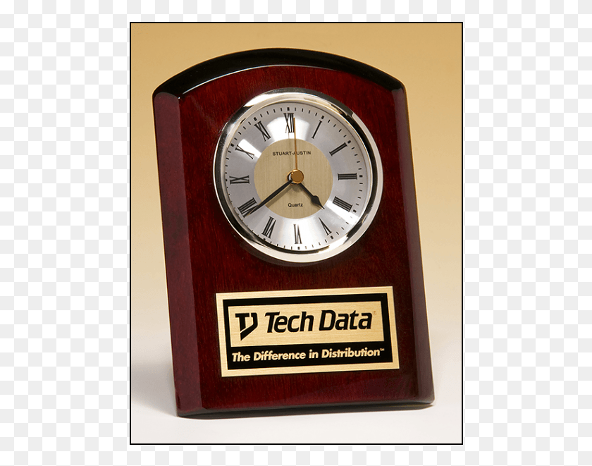 474x601 Rosewood Piano Finish Clock With Easel Back Tech Data Corporation, Analog Clock, Clock Tower, Tower HD PNG Download