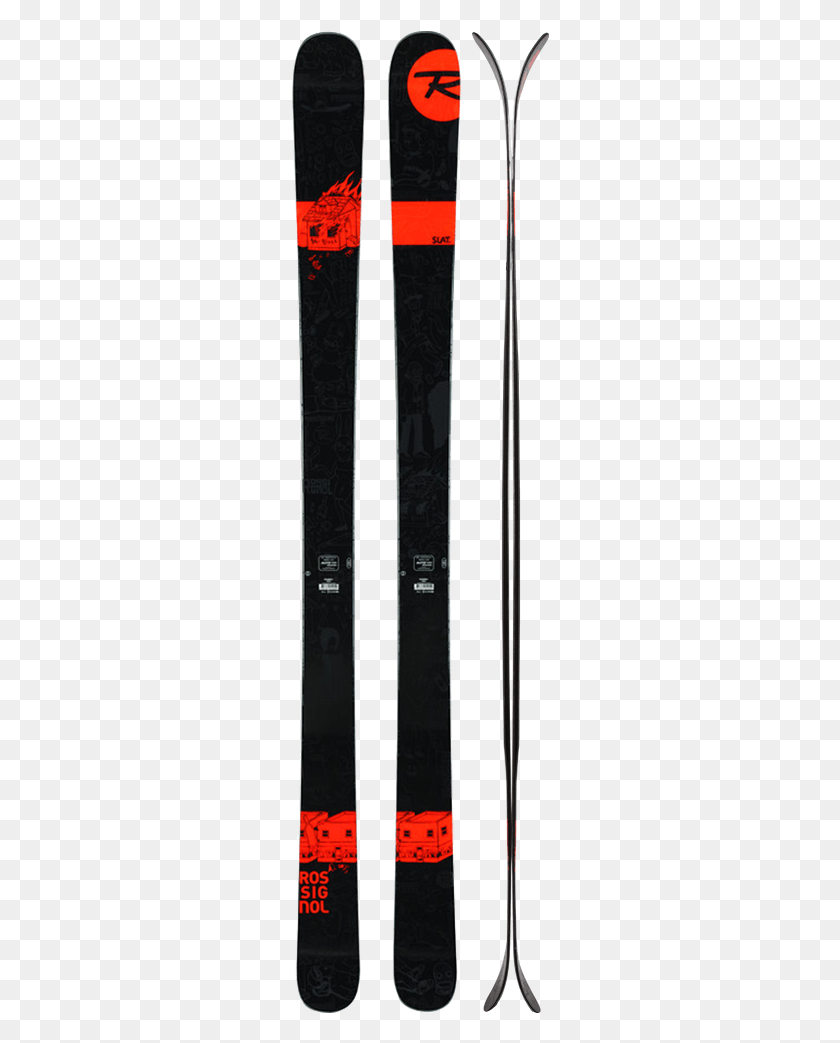 258x983 Rossignol Slat Skis Fijaciones De Esquí, Skateboard, Deporte, Deportes Hd Png