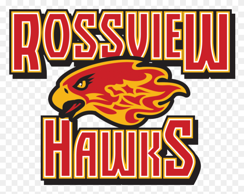 781x609 Rossview Hawks Logo Rossview High School Logo, Text, Label, Alphabet HD PNG Download