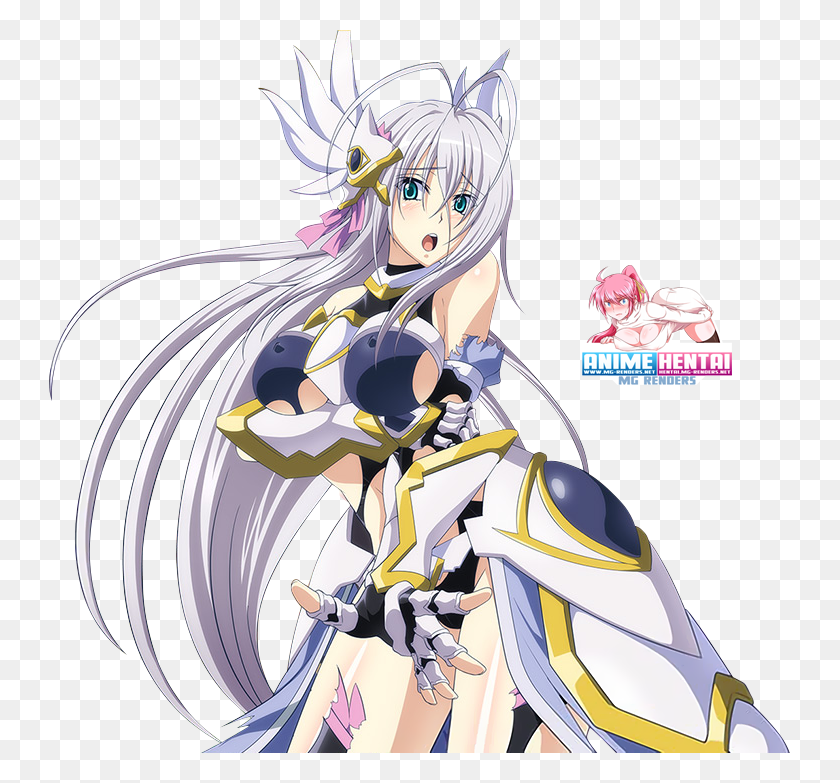 741x723 Rossweisse En Valkyrie Armor Valkyrie High School Dxd, Comics, Libro, Manga Hd Png
