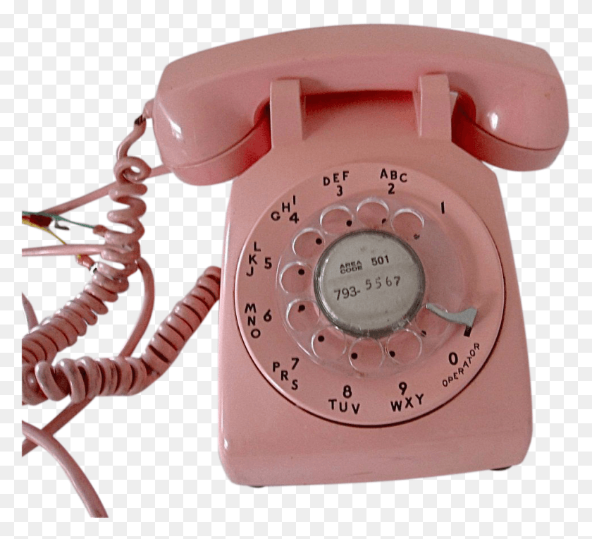 966x873 Rotary Dial Phone Pink Rotary Phone, Electronics, Dial Telephone, Wristwatch HD PNG Download