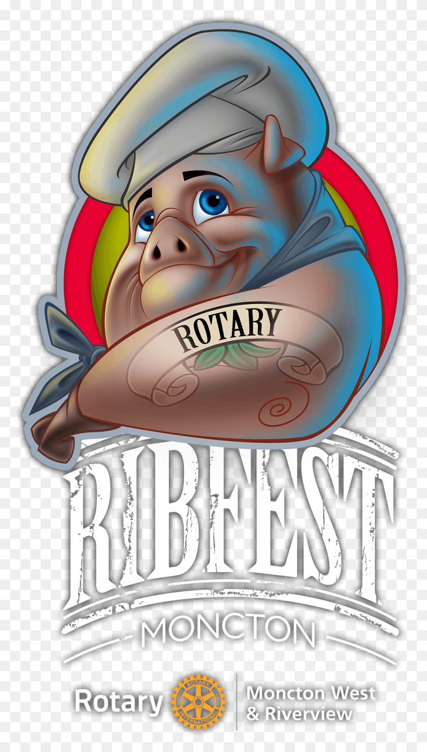 1020x1856 Rotary Ribfest Moncton Illustration, Helmet, Clothing, Apparel HD PNG Download