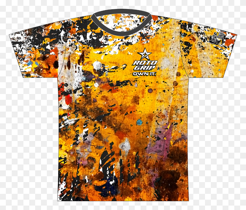 942x792 Roto Grip Splatter Dye Sublimated Jersey Sublimation Bowling Shirt Design, Clothing, Apparel, Robe HD PNG Download