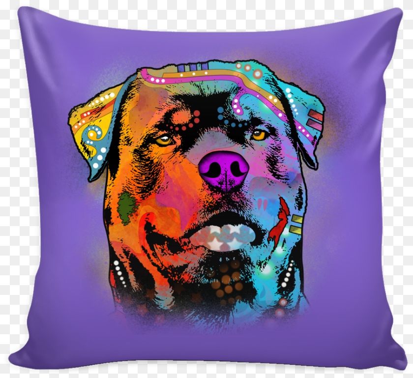902x826 Rottweiler Pillow Cover Multi Colors Throw Pillow, Cushion, Home Decor, Head, Face Sticker PNG